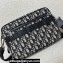 Dior Safari Bag with Strap in Beige and Black Dior Oblique Jacquard 2023