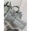Dior Medium Toujours Bag in Macrocannage Calfskin Gray 2023