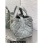 Dior Medium Toujours Bag in Macrocannage Calfskin Gray 2023