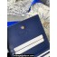 Lady Dior Mini Wallet in Patent Cannage Calfskin Blue