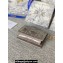 Lady Dior Mini Wallet in Patent Cannage Calfskin Gray