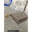 Lady Dior Mini Wallet in Patent Cannage Calfskin Gray