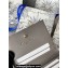 Lady Dior Mini Wallet in Patent Cannage Calfskin Gray