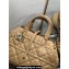 Dior Medium Toujours Bag in Macrocannage Calfskin Tan 2023