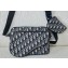 Dior Saddle Triple Pouch Bag in Beige and Black Dior Oblique Jacquard 2023