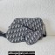 Dior Saddle Triple Pouch Bag in Beige and Black Dior Oblique Jacquard 2023