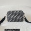 Dior Saddle Triple Pouch Bag in Beige and Black Dior Oblique Jacquard 2023