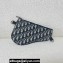 Dior Saddle Triple Pouch Bag in Beige and Black Dior Oblique Jacquard 2023