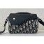 Dior Mini Roller Bag with Strap in Beige and Black Dior Oblique Jacquard and Black Grained Calfskin 2023