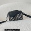 Dior Mini Roller Bag with Strap in Beige and Black Dior Oblique Jacquard and Black Grained Calfskin 2023