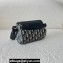 Dior Mini Roller Bag with Strap in Beige and Black Dior Oblique Jacquard and Black Grained Calfskin 2023