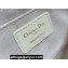 Dior CD Lounge Bag in White Supple Macrocannage Lambskin 2023
