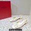 Valentino VLogo Signature Slingback ballerina Flats in leather patent White