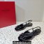 Valentino VLogo Signature Slingback ballerina Flats in leather patent Black