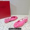 Valentino VLogo Signature Slingback ballerina Flats in leather patent Pink