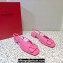 Valentino VLogo Signature Slingback ballerina Flats in leather patent Pink
