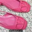 Valentino VLogo Signature Slingback ballerina Flats in leather patent Pink