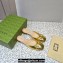 Gucci Heel 4.5cm Horebit with crystals Mules 757748/759778 Gold 2023