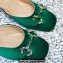 Gucci Heel 4.5cm Horebit with crystals Mules 757748/759778 Satin Green 2023
