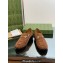 Gucci Horsebit with crystals Jordaan loafers 759918 Suede Brown 2023