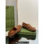 Gucci Horsebit with crystals Jordaan loafers 759918 Suede Brown 2023