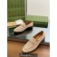 Gucci Horsebit with crystals Jordaan loafers 759918 Suede Beige 2023