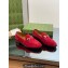 Gucci Horsebit with crystals Jordaan loafers 759918 Suede Red 2023