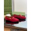 Gucci Horsebit with crystals Jordaan loafers 759918 Suede Red 2023