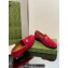 Gucci Horsebit with crystals Jordaan loafers 759918 Suede Red 2023