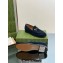 Gucci Horsebit with crystals Jordaan loafers 759918 Suede Dark Blue 2023