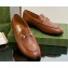 Gucci Horsebit with crystals Jordaan loafers 759918 Leather Brown 2023