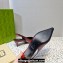 Gucci Heel 5.5cm Square slingback pumps 764192 Dark Red 2023
