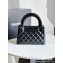 Chanel Shiny Aged Calfskin Mini Shopping Bag AS4416 Black 2023