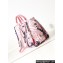 Chanel Deauville Printed Velvet and Wooden Pearls Small Shopping Bag AS3257 Pink 2023