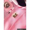 Chanel Deauville Printed Velvet and Wooden Pearls Small Shopping Bag AS3257 Pink 2023