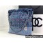 Chanel Denim Patchwork and Glitters CHANEL 22 Small Handbag AS3260 2023