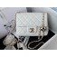 Chanel Lambskin Mini Flap Bag with Black/White Ball AS1786 White 2023
