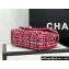 Chanel Wool Tweed Small Classic Handbag A01116 Red/Blue/Pink 2023