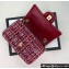 Chanel Wool Tweed Small Classic Handbag A01116 Red/Blue/Pink 2023