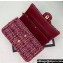 Chanel Wool Tweed Medium Classic Handbag A01112 Red/Blue/Pink 2023
