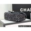 Chanel Wool Tweed Small Classic Handbag A01116 Navy Blue/Green 2023