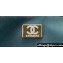Chanel Wool Tweed Small Classic Handbag A01116 Navy Blue/Green 2023