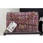 Chanel Wool Tweed Medium Classic Handbag A01112 Blue/Red 2023