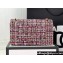 Chanel Wool Tweed Medium Classic Handbag A01112 Blue/Red 2023
