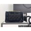 Chanel Wool Tweed Small Classic Handbag A01116 Black 2023