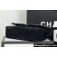 Chanel Wool Tweed Medium Classic Handbag A01112 Black 2023