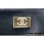 Chanel Wool Tweed Medium Classic Handbag A01112 Black 2023