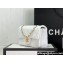 Chanel Wool Tweed Small Classic Handbag A01116 White 2023