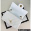 Chanel Wool Tweed Small Classic Handbag A01116 White 2023