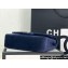 Chanel Wool Tweed Medium Classic Handbag A01112 Dark Blue 2023